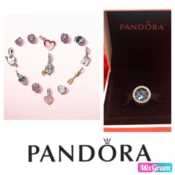 Pandora Accessories - Pandora Blue Crystal Charm & Box